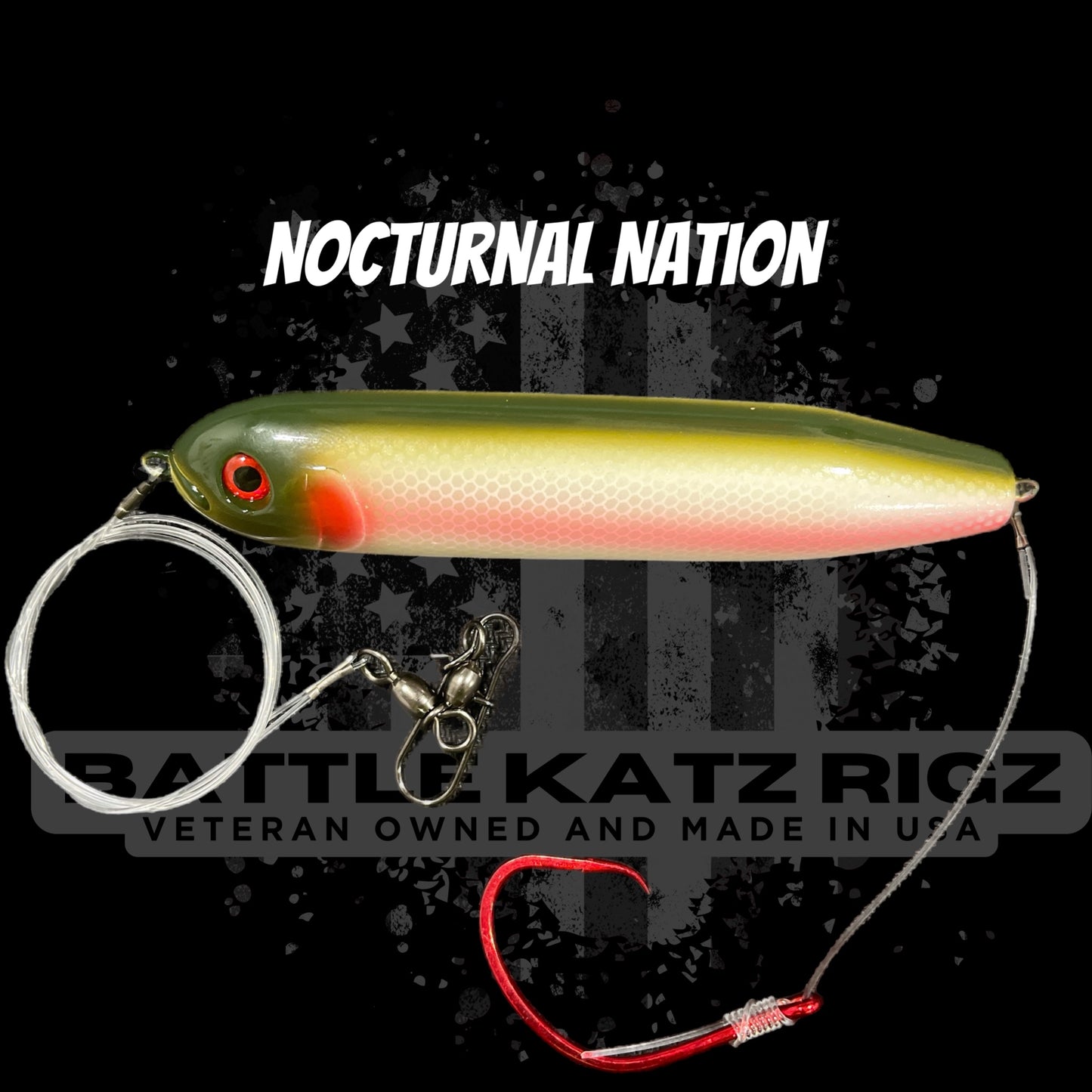 demon dragon fishing lures TACKLE BANDIT HOOKED BRUTE TOPWATER Based on a crankbait fishing lure body Demon Dragon Brute Rig